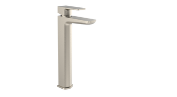 Kolt Hi-Rise Mono Basin Mixer – Brushed Nickel - Tuskan Tiles