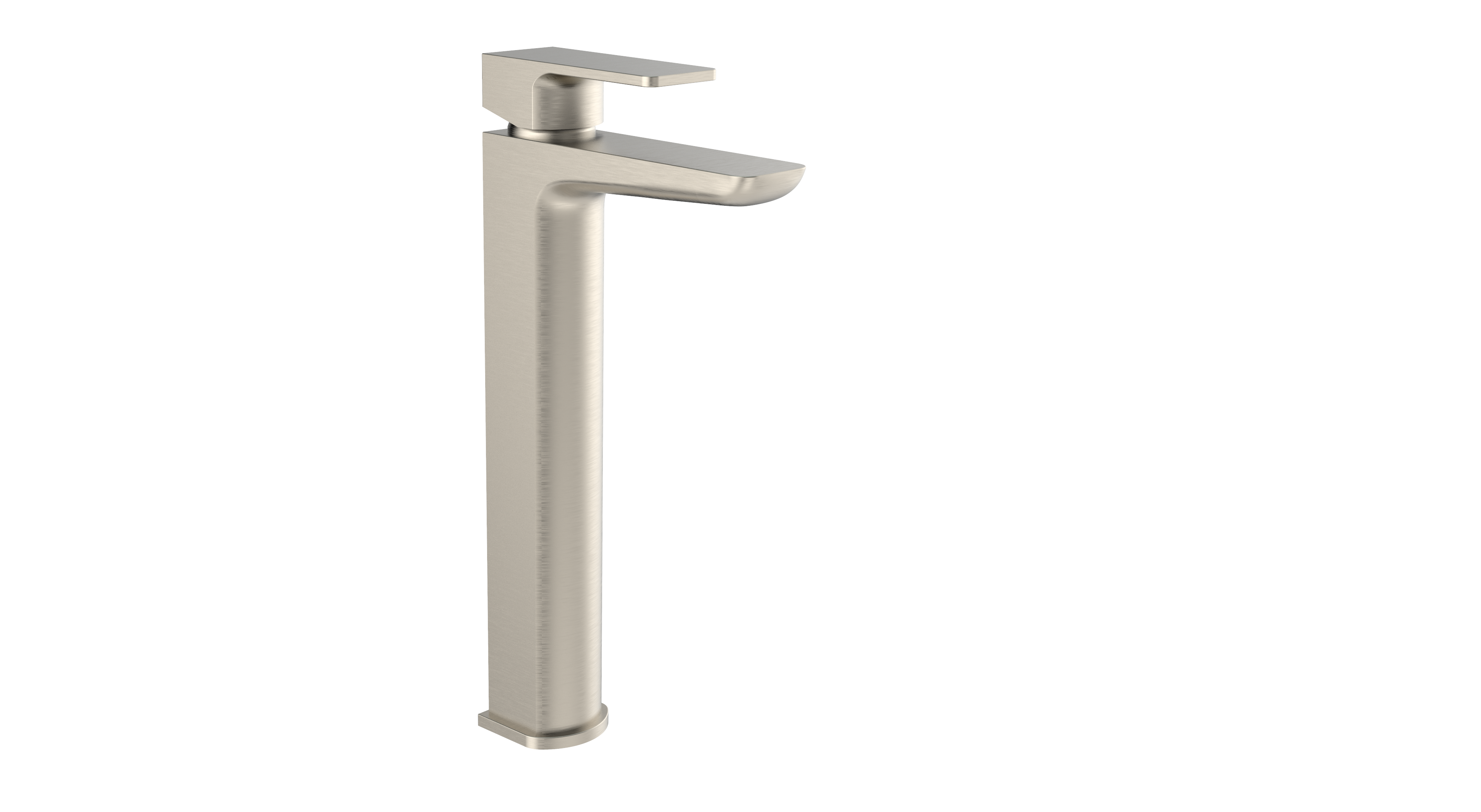 Kolt Hi-Rise Mono Basin Mixer – Brushed Nickel - Tuskan Tiles