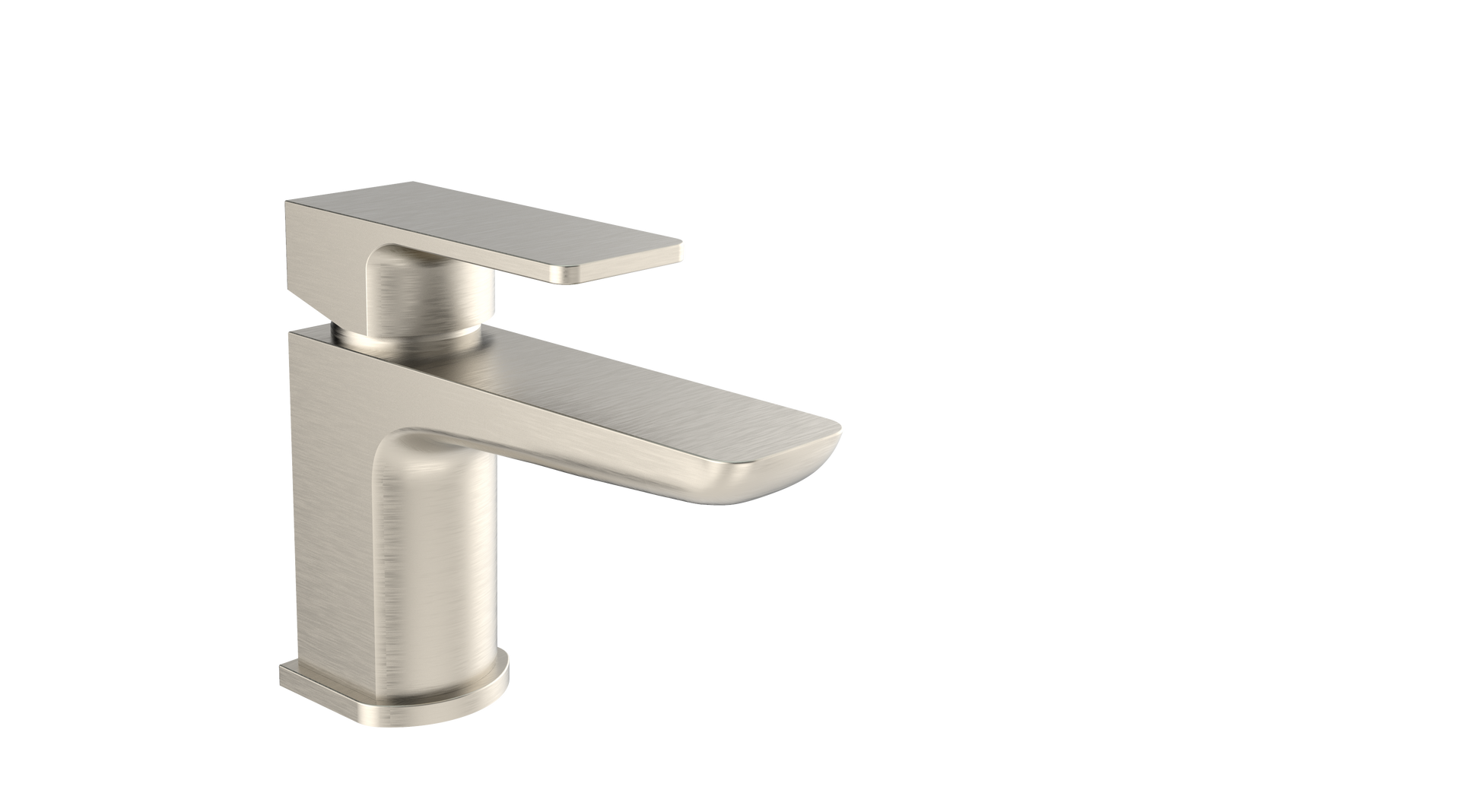 Kolt Mini Mono Basin Mixer – Brushed Nickel - Tuskan Tiles