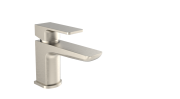 Kolt Mini Mono Basin Mixer – Brushed Nickel - Tuskan Tiles