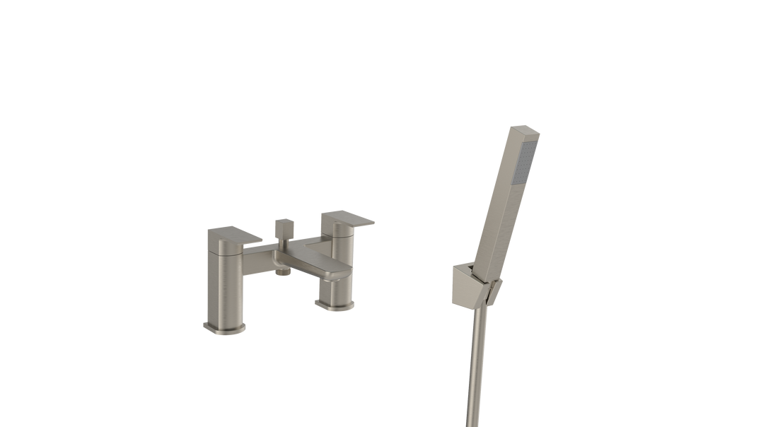 Kolt Bath Shower Mixer – Brushed Nickel - Tuskan Tiles