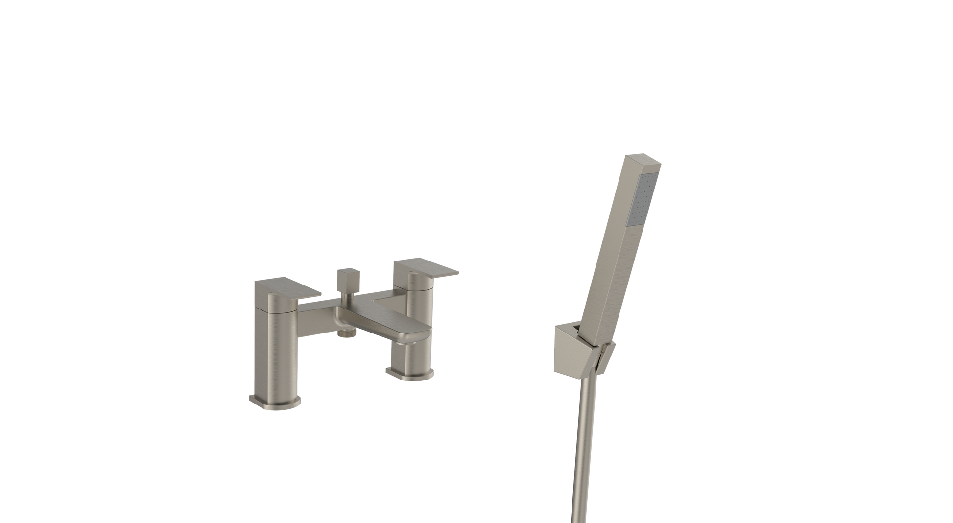 Kolt Bath Shower Mixer – Brushed Nickel - Tuskan Tiles