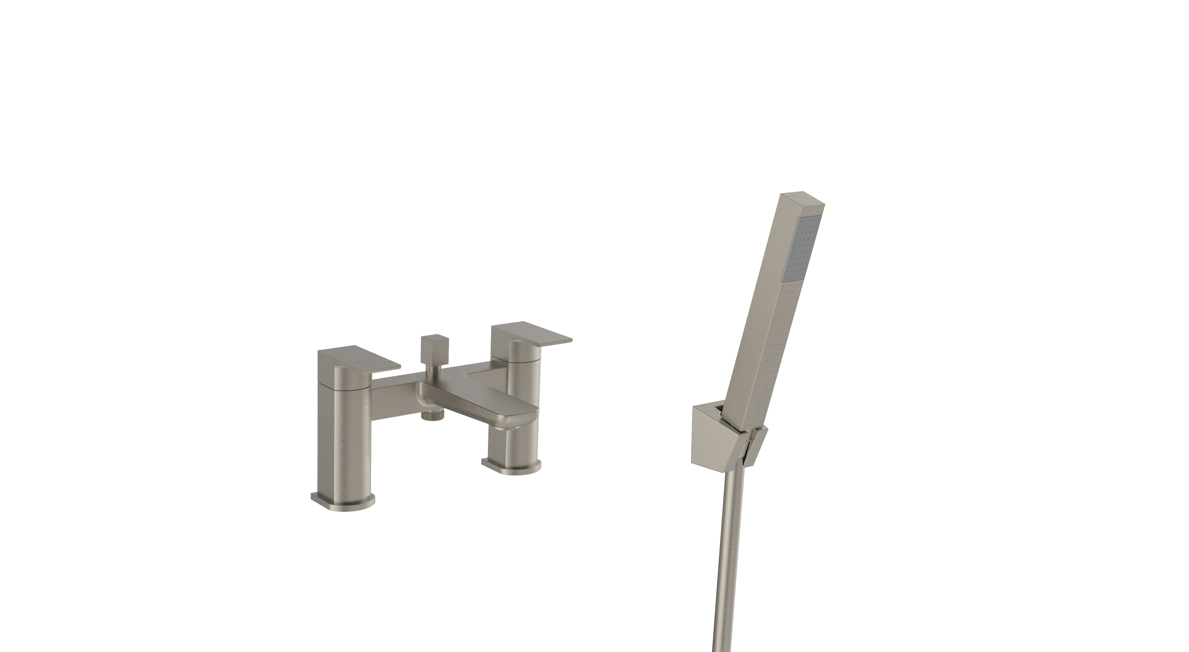 Kolt Bath Shower Mixer – Brushed Nickel - Tuskan Tiles