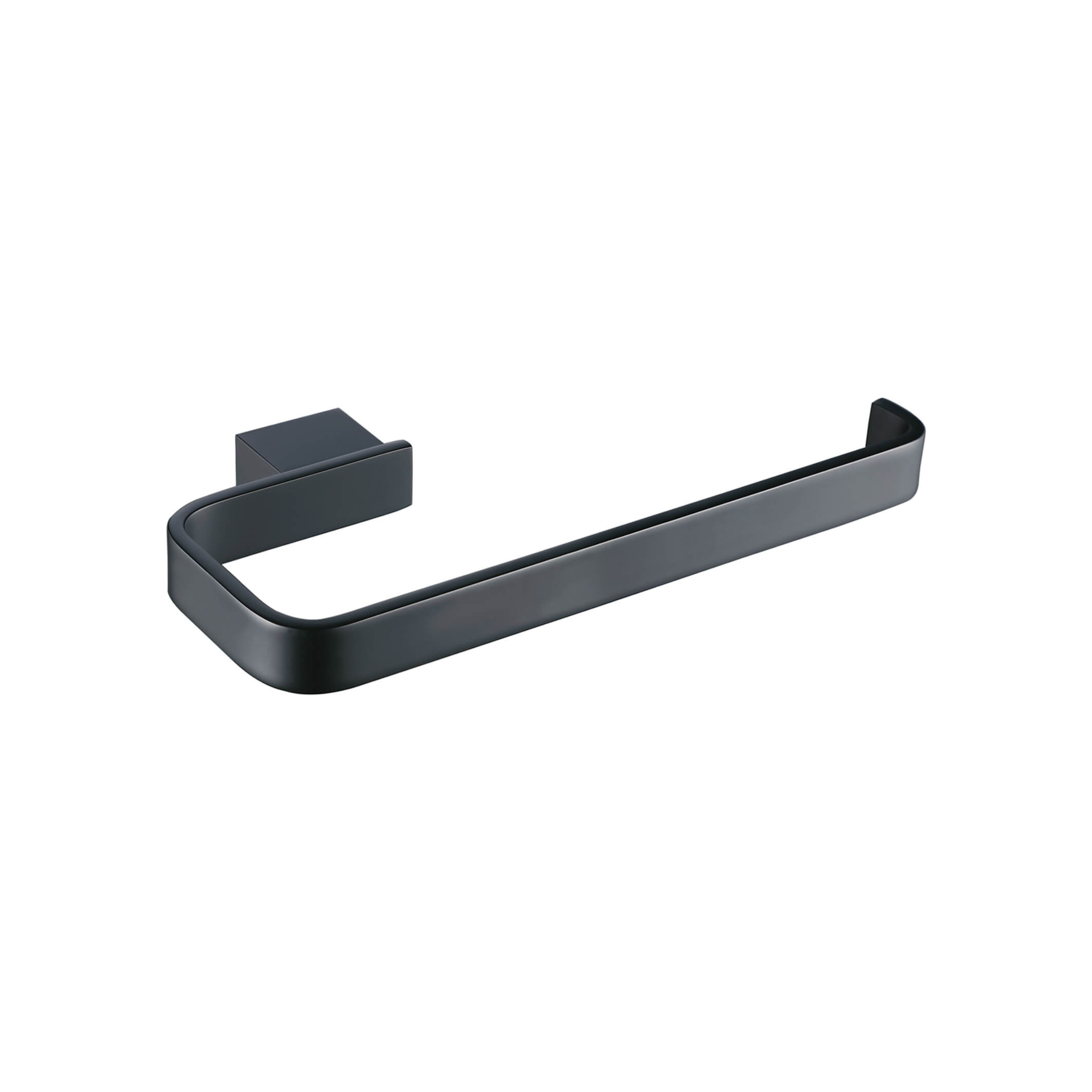 Tuskan Tiles RAK Moon toilet roll holder mounted on bathroom wall with a sleek, modern design and polished chrome finish