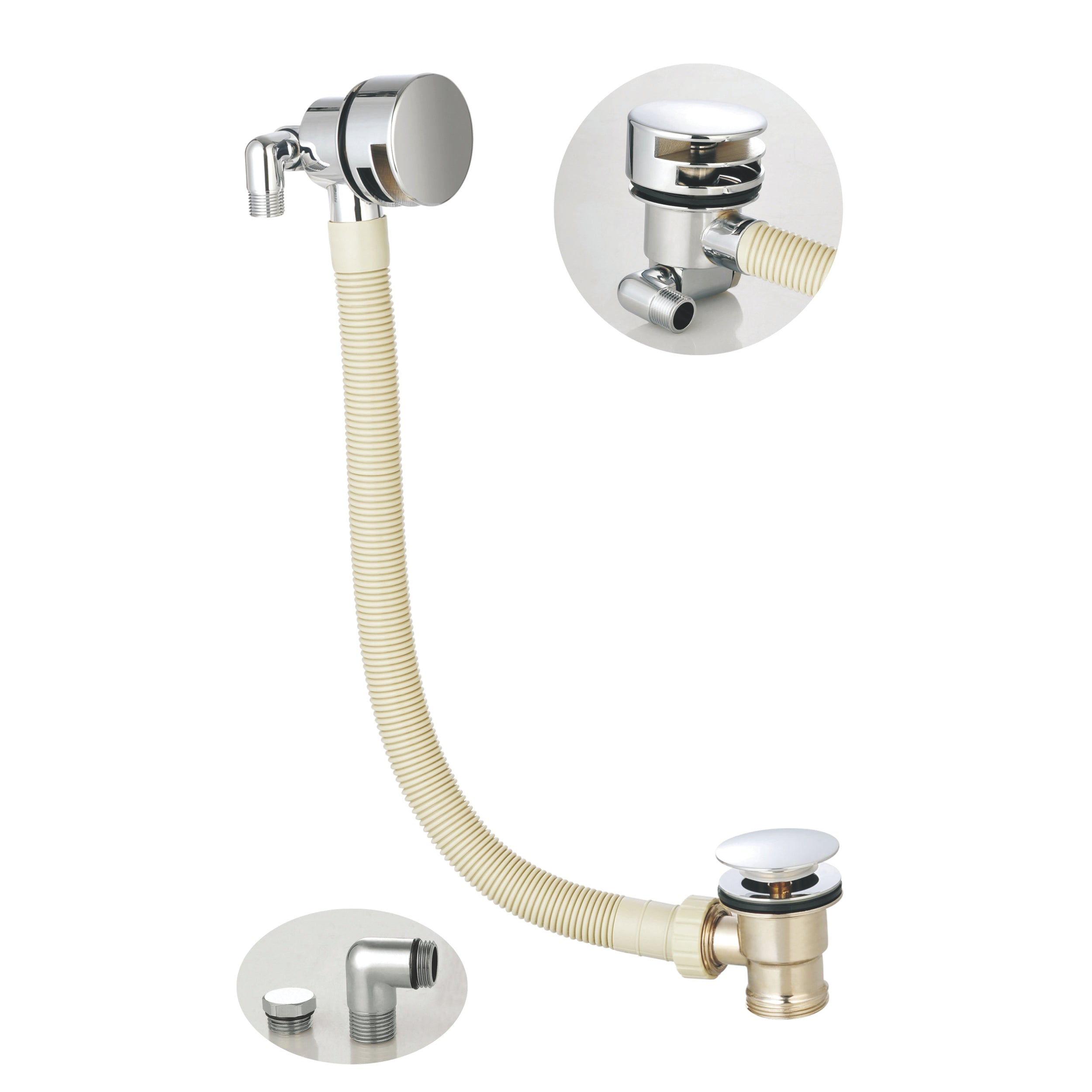 Bath Filler with Sprung Waste & Overflow