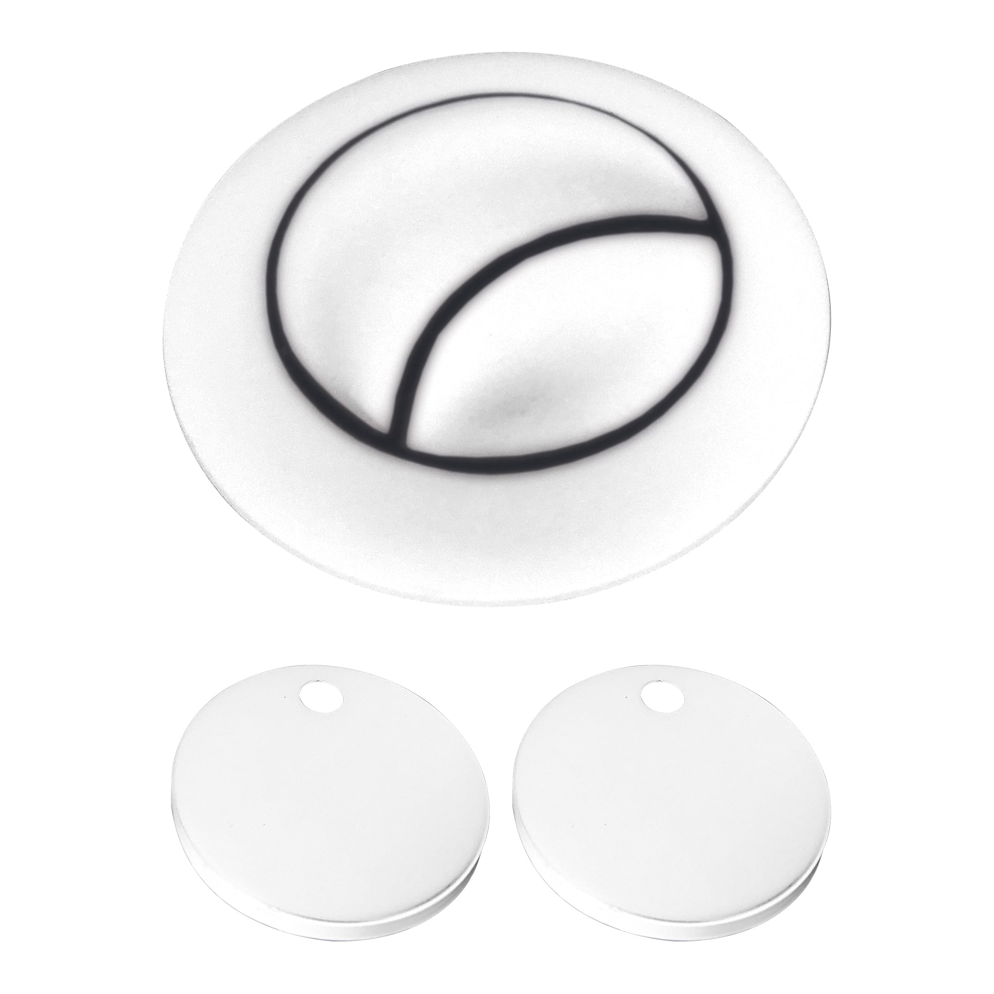 Toilet Seat Hinge Cover & Cistern Push Button