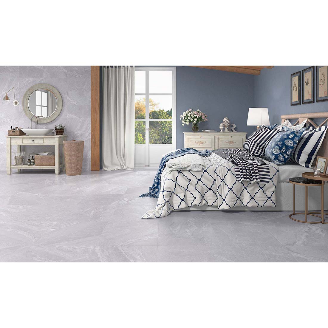 Alabama 60x60 Perla Matt Porcelain Tile