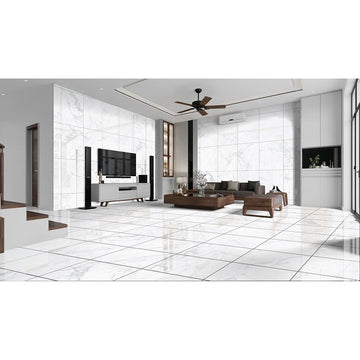 Alpi 60x60 White Polished Porcelain Tile