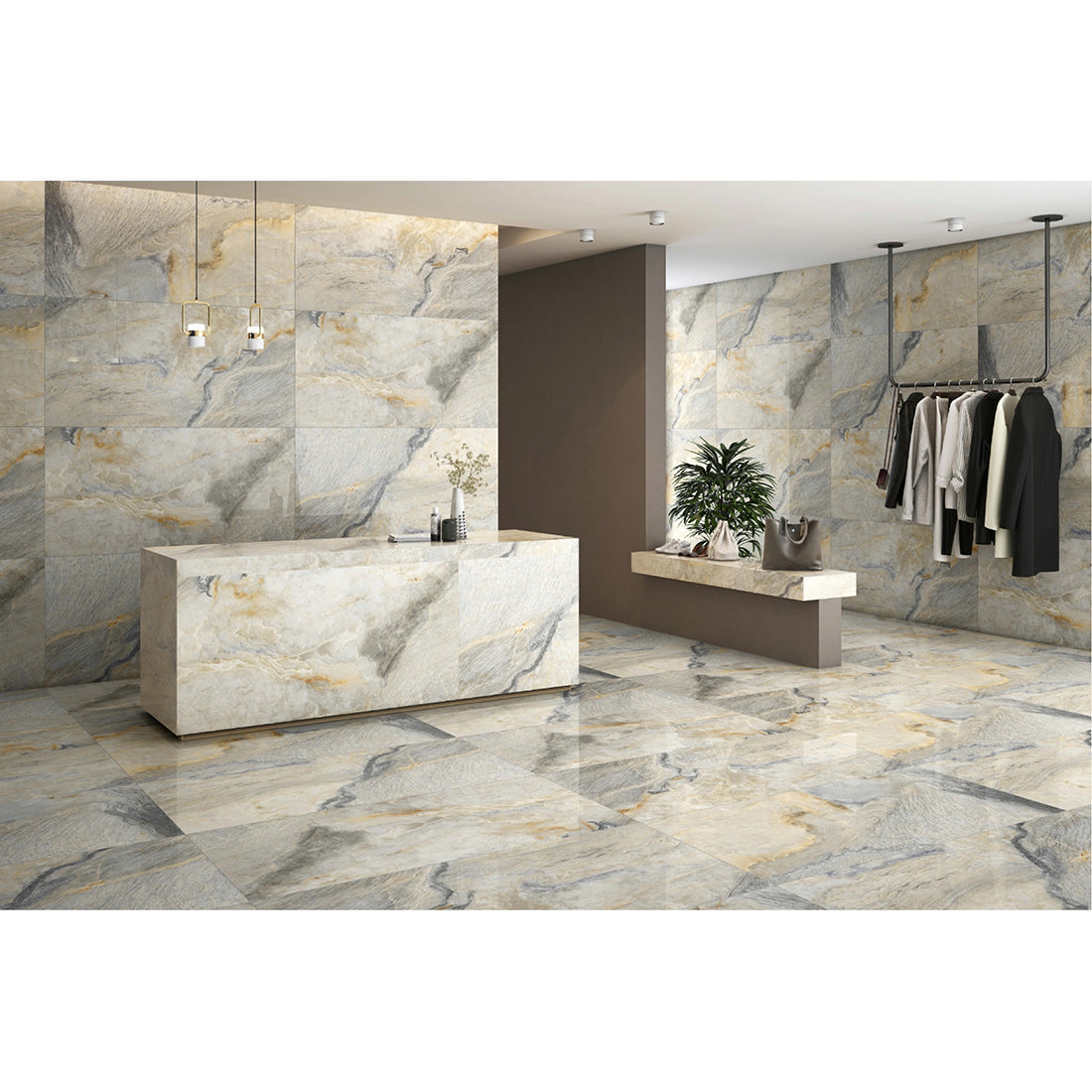 Aniksa 60x120 Multi Polished Porcelain Tile