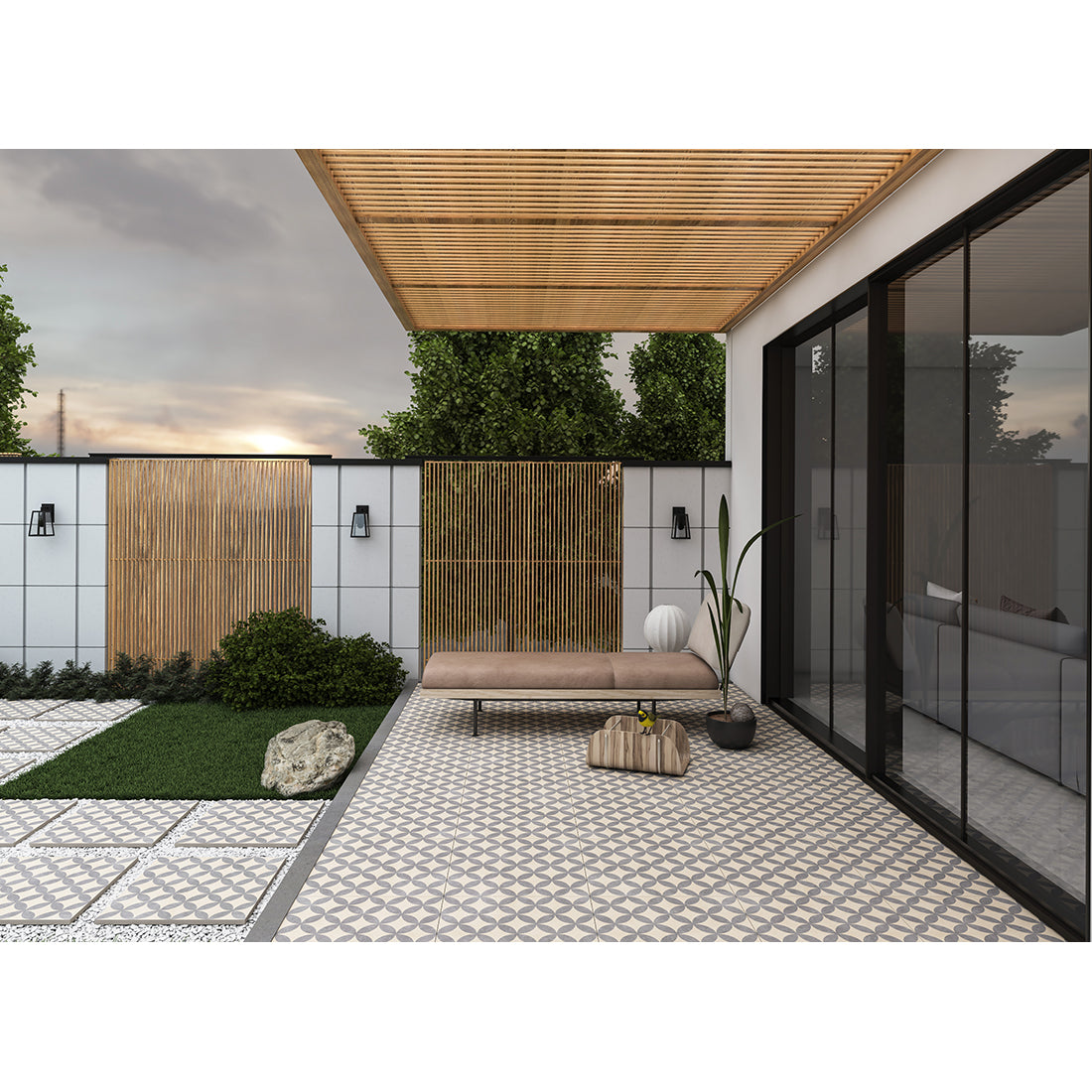 Ark Fiore 60x60x2 Ivory Matt R11 Porcelain Tile