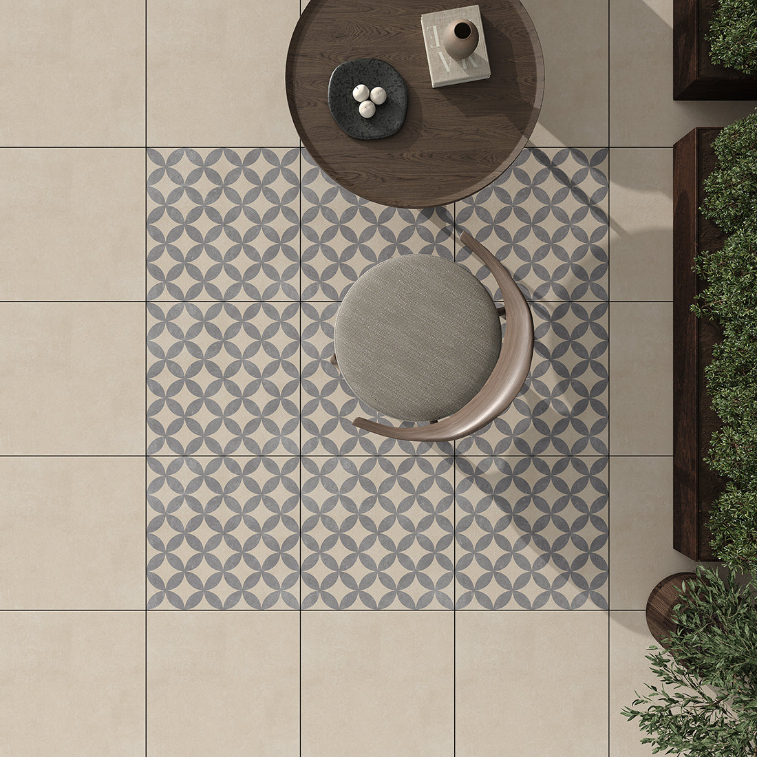 Ark 60x60x2 Ivory Matt R11 Porcelain Tile