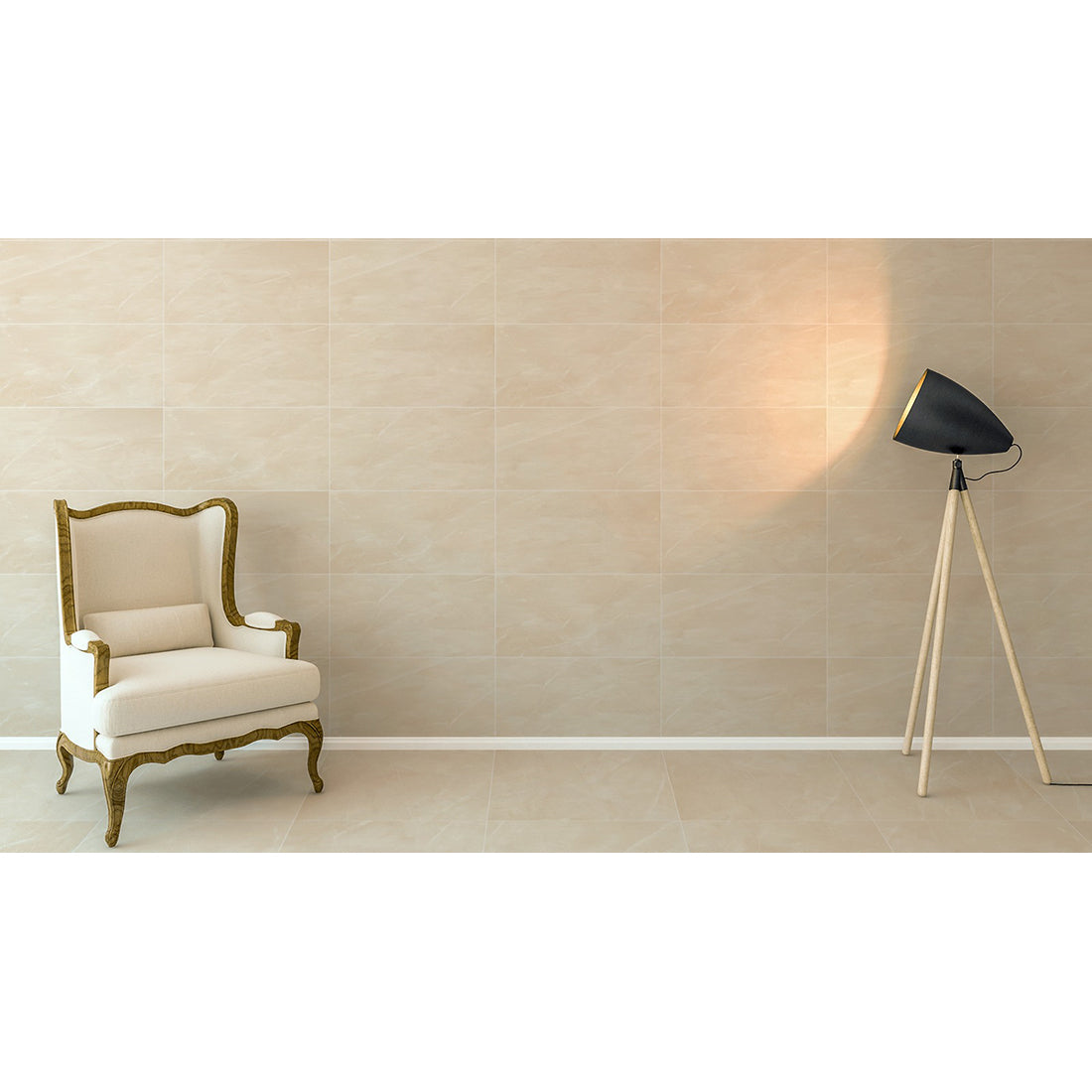 Armani 60x60 Crema Polished Porcelain Tile
