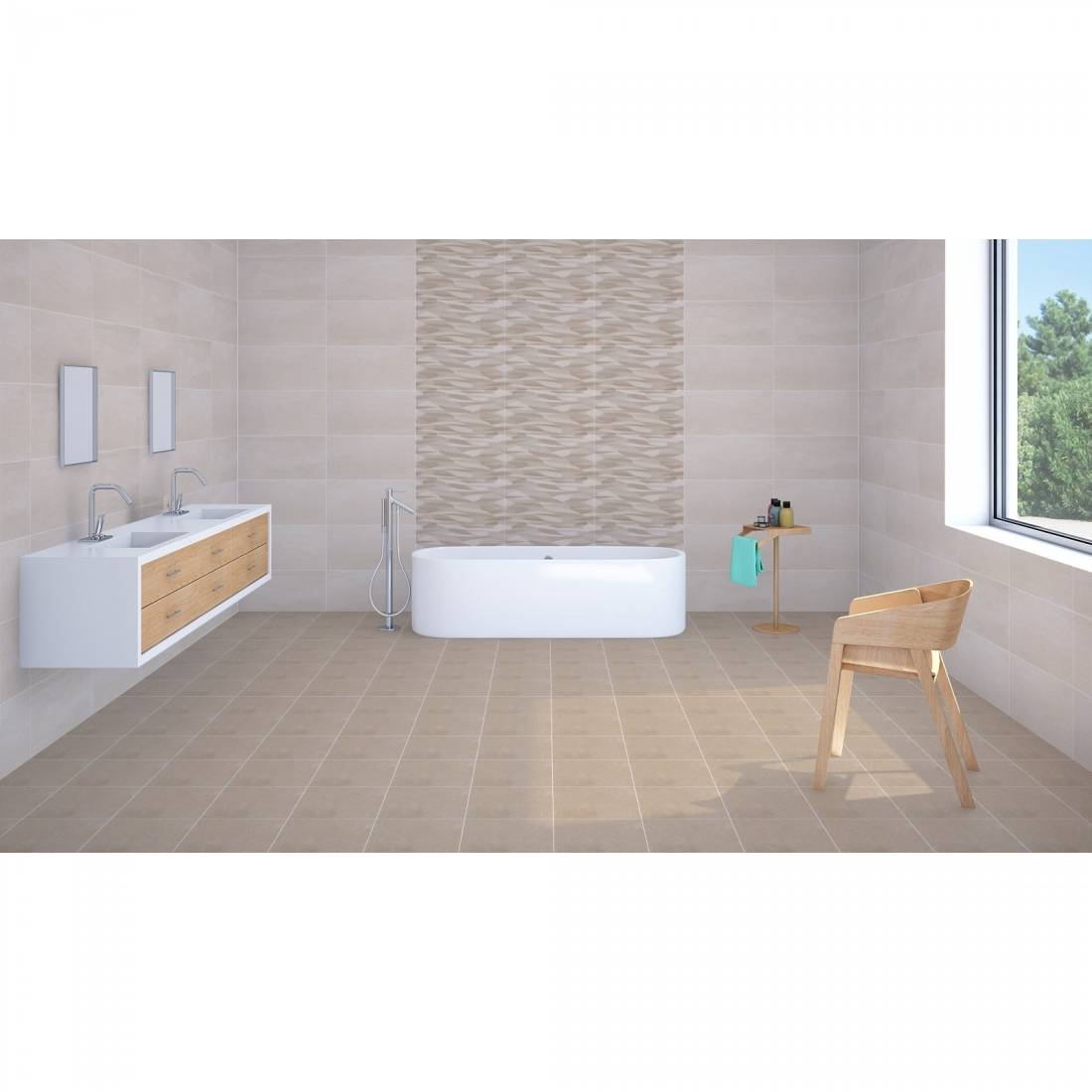 Autumn 30x60 Dark Beige Gloss Ceramic Tile