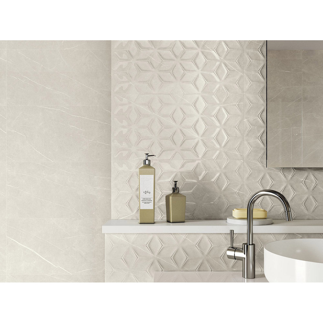 Beternal 30x60 Cream Gloss Ceramic Tile