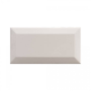 Biselado 7.5x15 White Gloss Bevelled Ceramic Tile