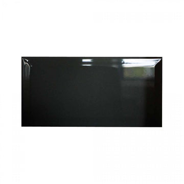 Biselado 10x20 Black Gloss Bevelled Ceramic Tile