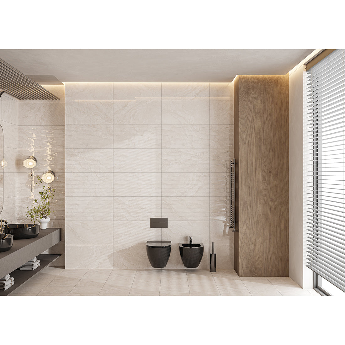 Build 30x60 Crema Gloss Ceramic Tile