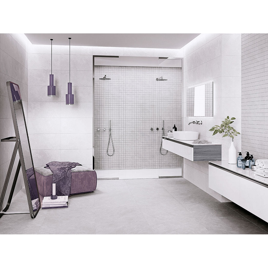 Capitolina 29.2x59.2 Ash Matt Porcelain Tile