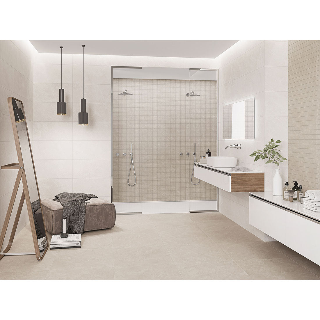 Capitolina 29.2x59.2 Beige Matt Porcelain Tile