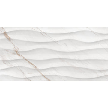 Carrara Gold Relief 30x60 White Gloss Ceramic Tile