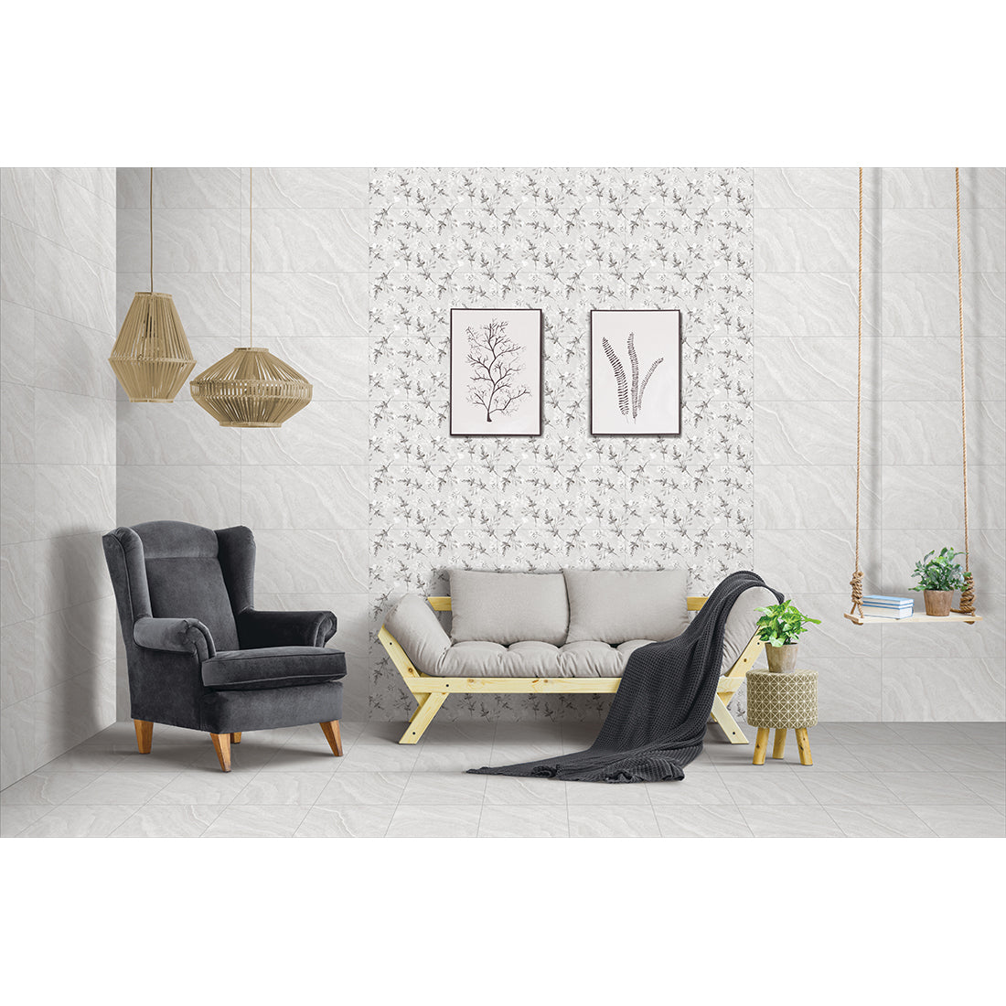 Cavendish 30x60 Light Grey Matt Ceramic Tile