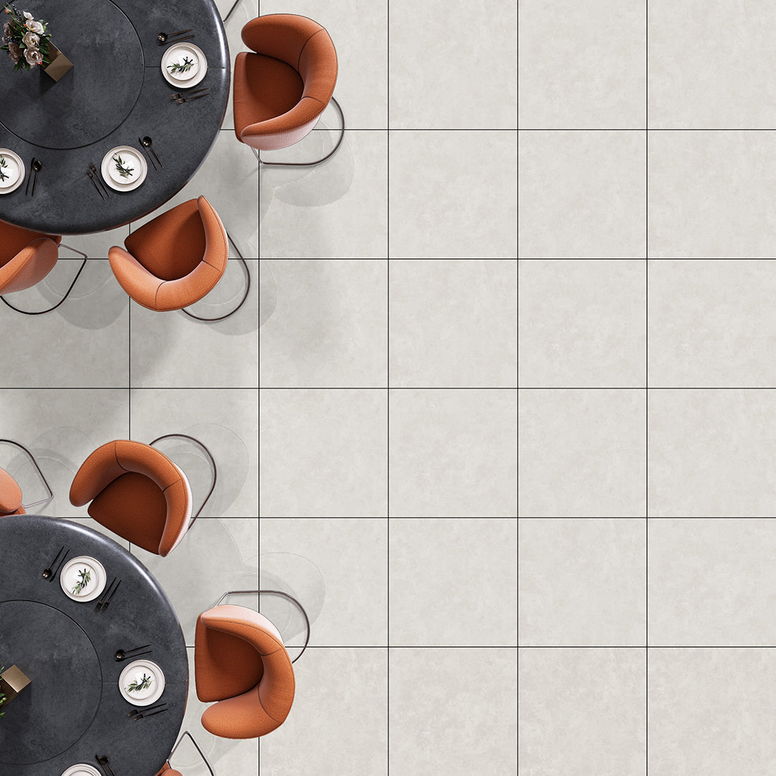 Cemento 80x80 Steel Matt Porcelain Tile