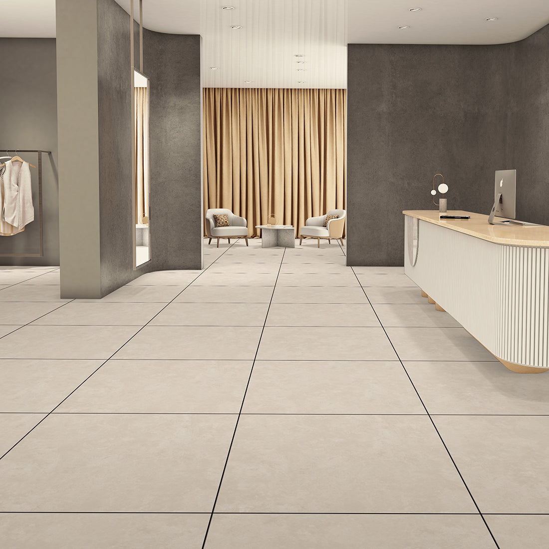 Cemento 80x80 Tortilla Matt Porcelain Tile