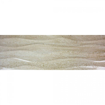 Darwin Waves 20x60 Cream Gloss Ceramic Tile