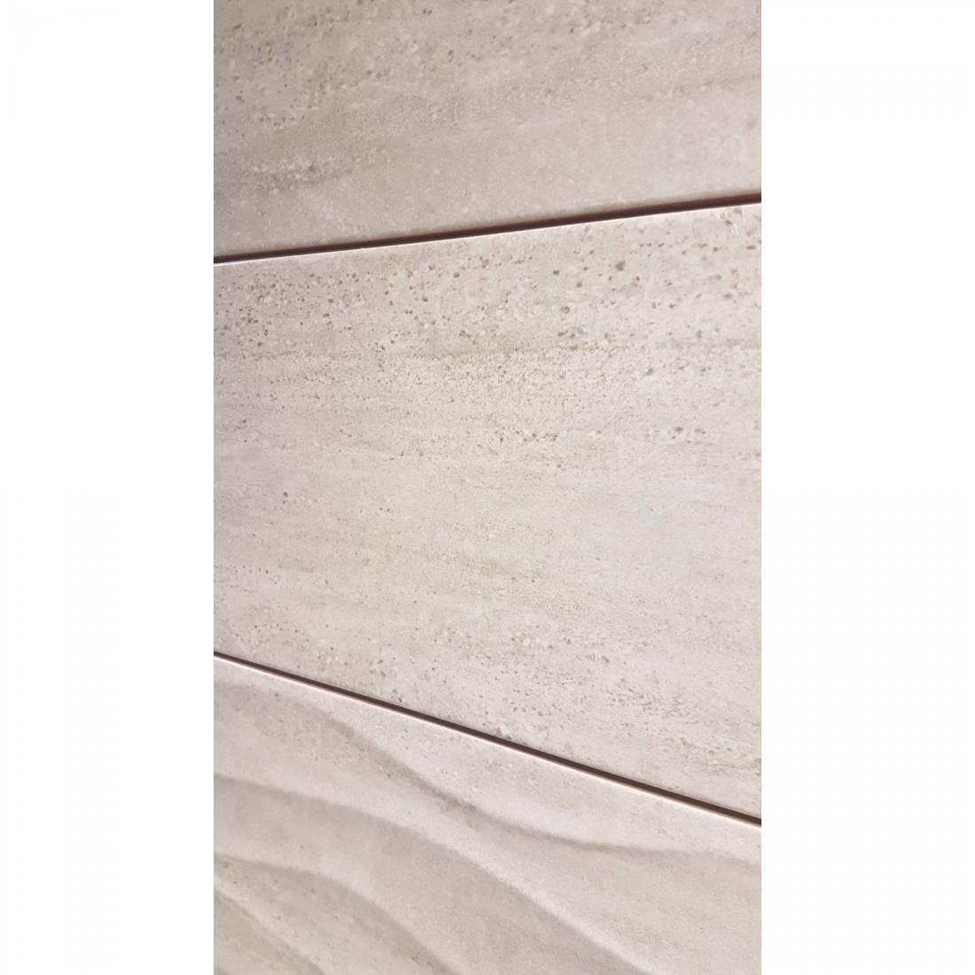 Darwin Waves 20x60 Cream Gloss Ceramic Tile