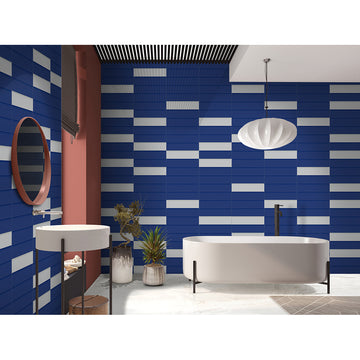 Dome 7.5x30 White Matt Ceramic Tile