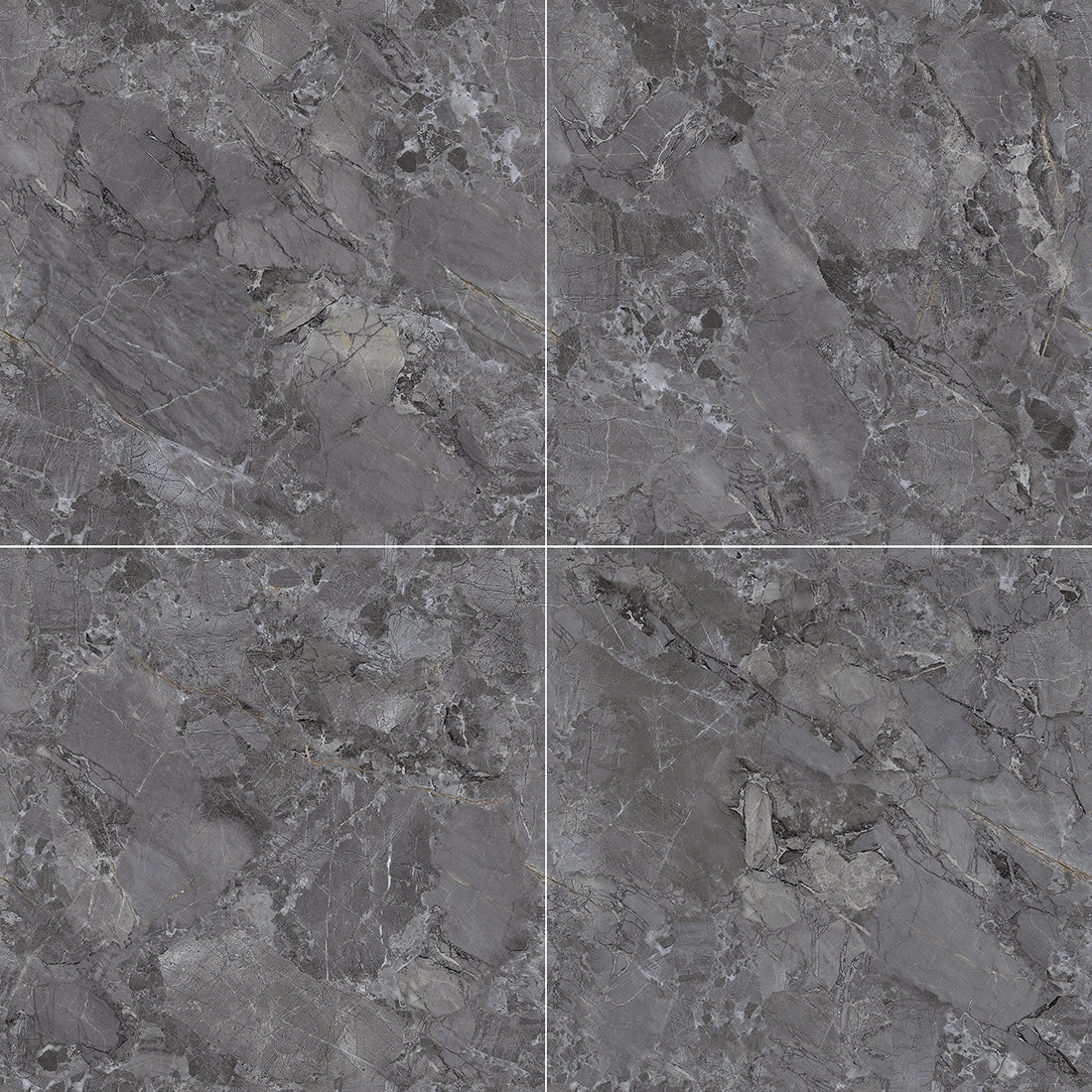 Endless Fontana 60x60 Nero Matt Carving Porcelain Tile