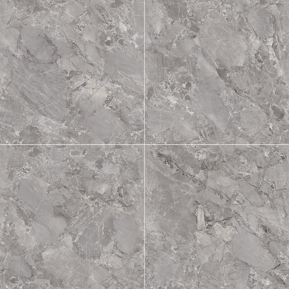 Endless Fontana 60x60 Silver Matt Carving Porcelain Tile