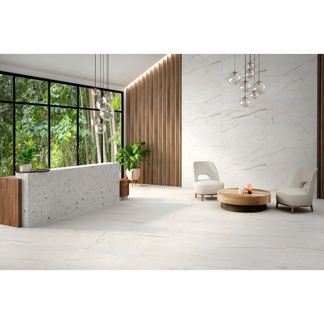 Essenza 30x60 White Matt Porcelain Tile Tile