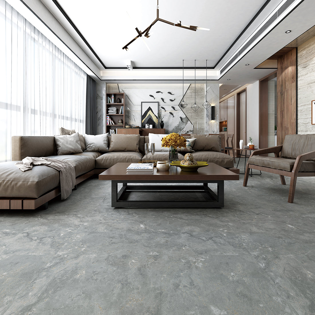 Fior Di Bosco 60x120 Gold Matt Carving Porcelain Tile