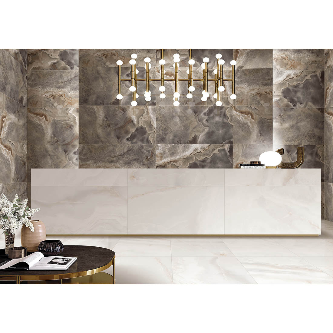 Gun Smoke Grande 60x120 Grey Polished Porcelain Tile