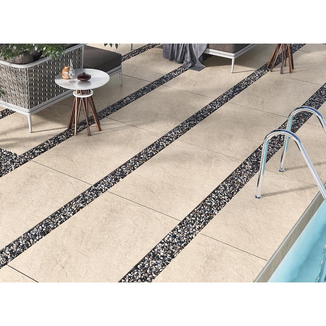 Hammer Stone 60x90x2 Beige Matt R11 Porcelain Paver