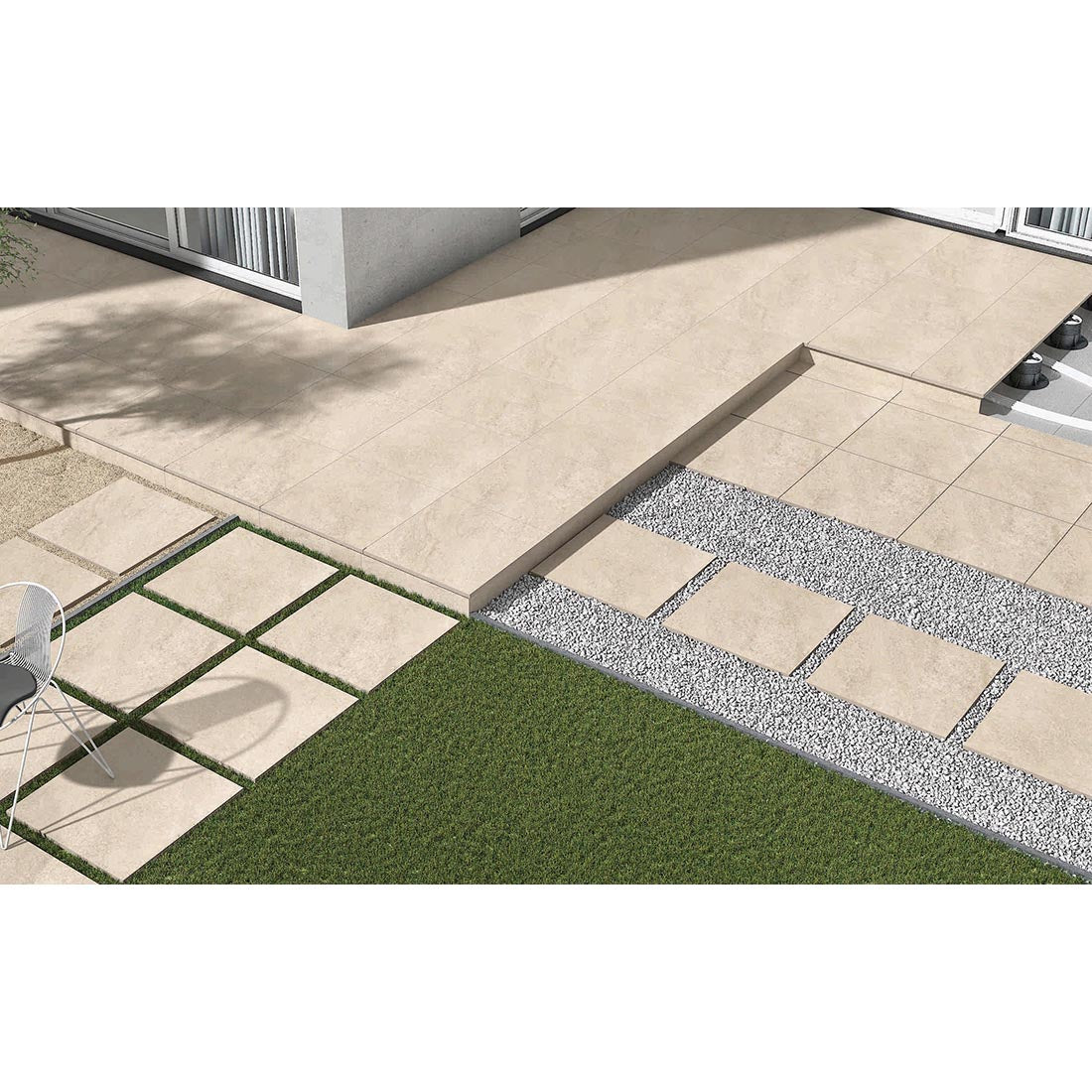 Hammer Stone 60x90x2 Beige Matt R11 Porcelain Paver