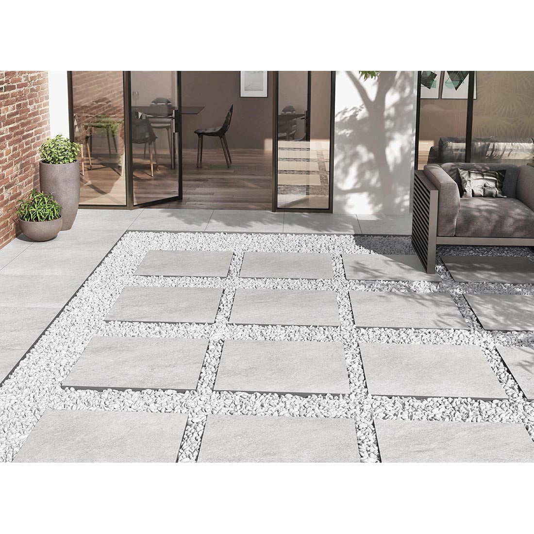 Hammer Stone 60x90x2 Grey Matt R11 Porcelain Paver