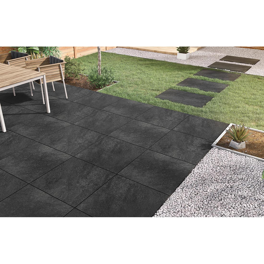 Hammer Stone 60x90x2 Nero Matt R11 Porcelain Tile