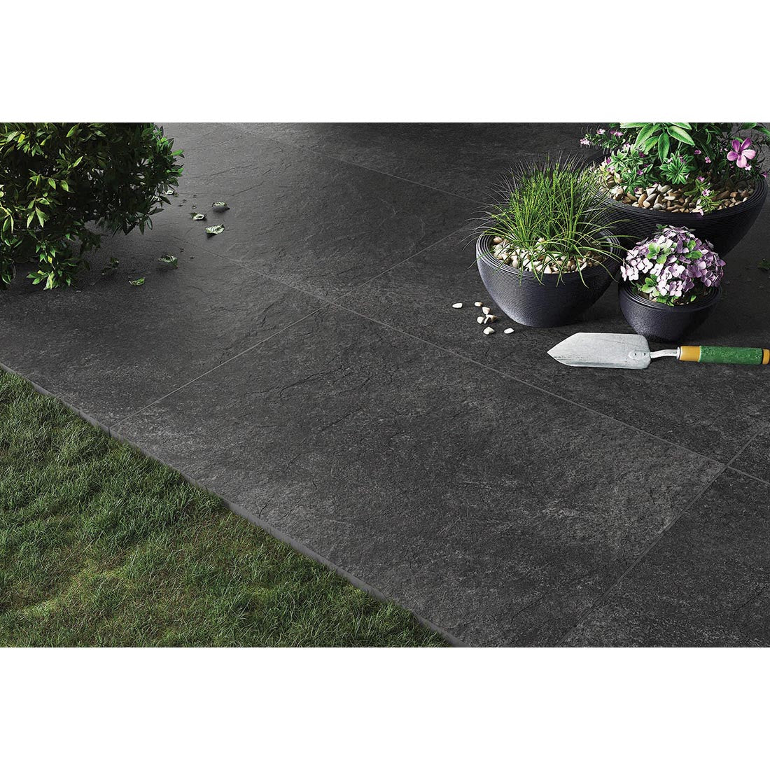 Hammer Stone 60x90x2 Nero Matt R11 Porcelain Tile