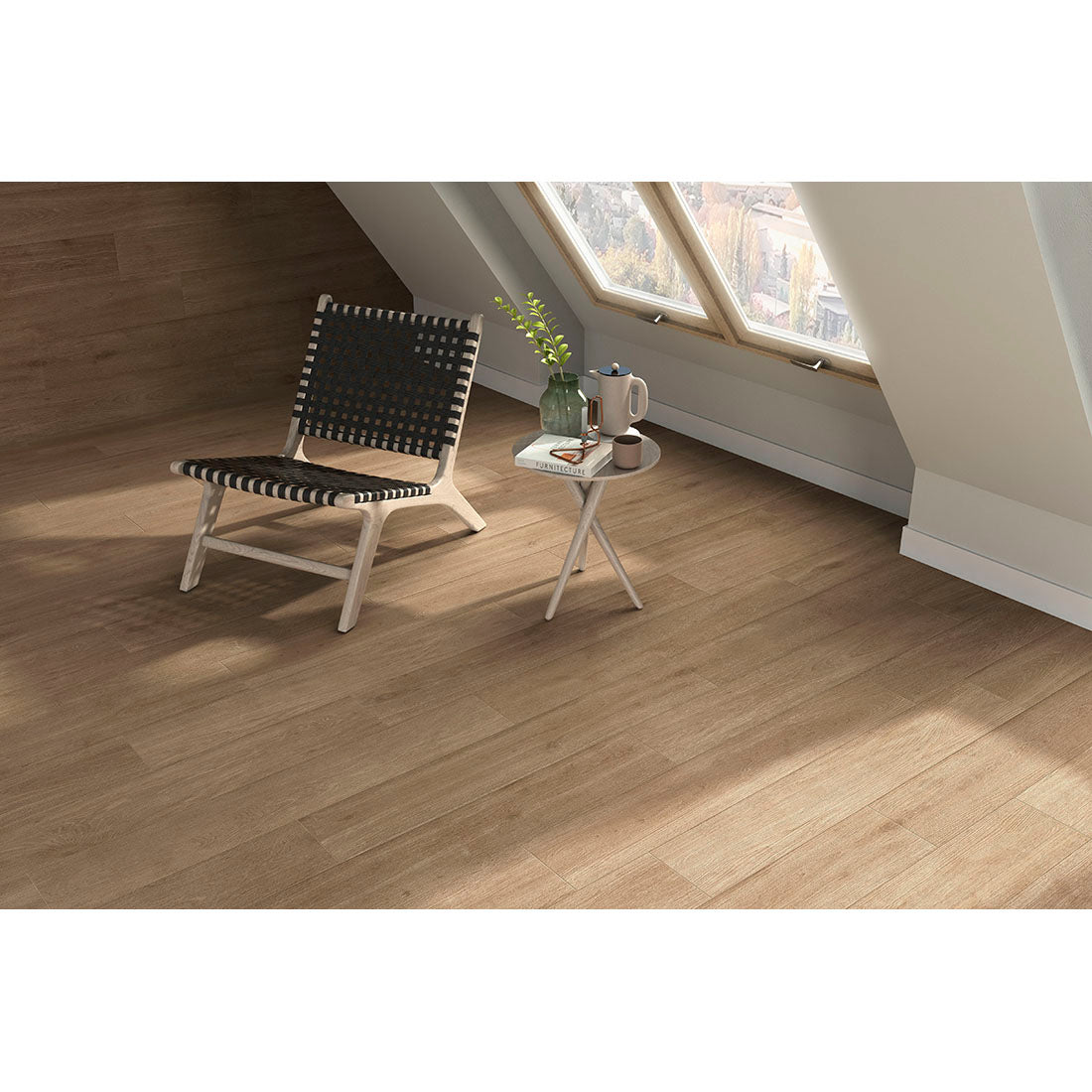 Hardwood 20x120 Nogal Wood Effect Porcelain Tile