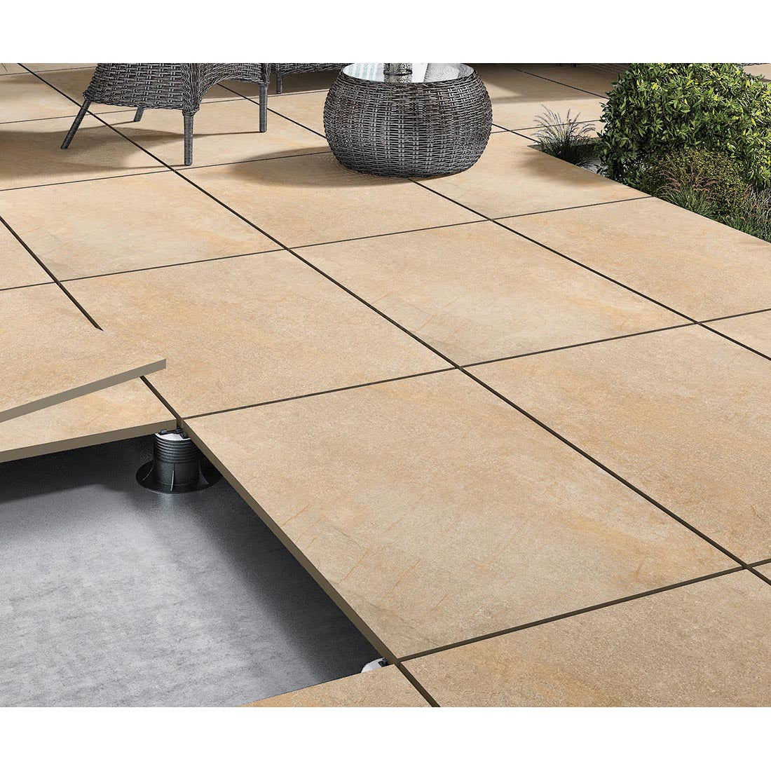 Hazle Stone 60x90x2 Beige Matt R11 Porcelain Paver