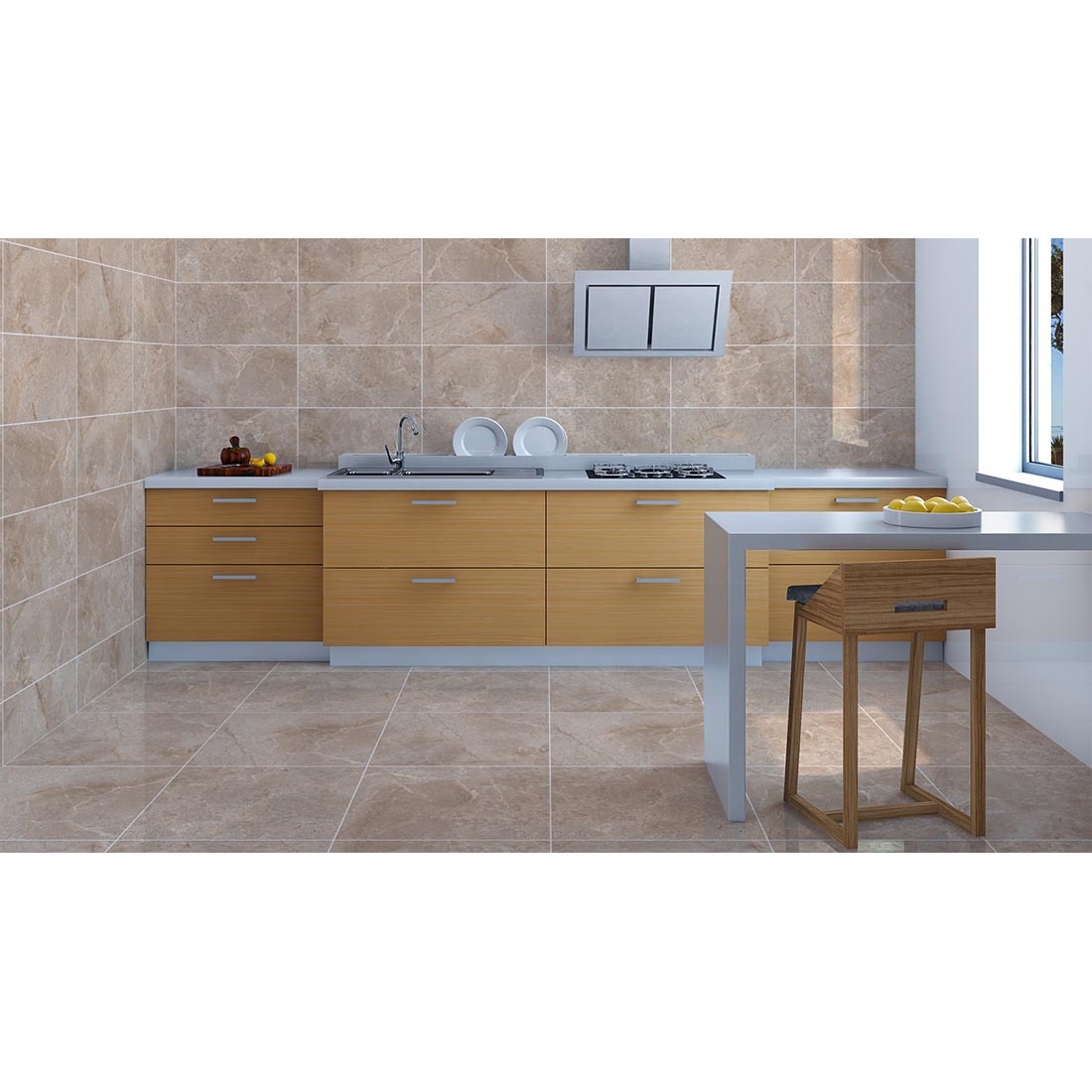 Jerico 30x60 Brown Polished Porcelain Wall & Floor Tile