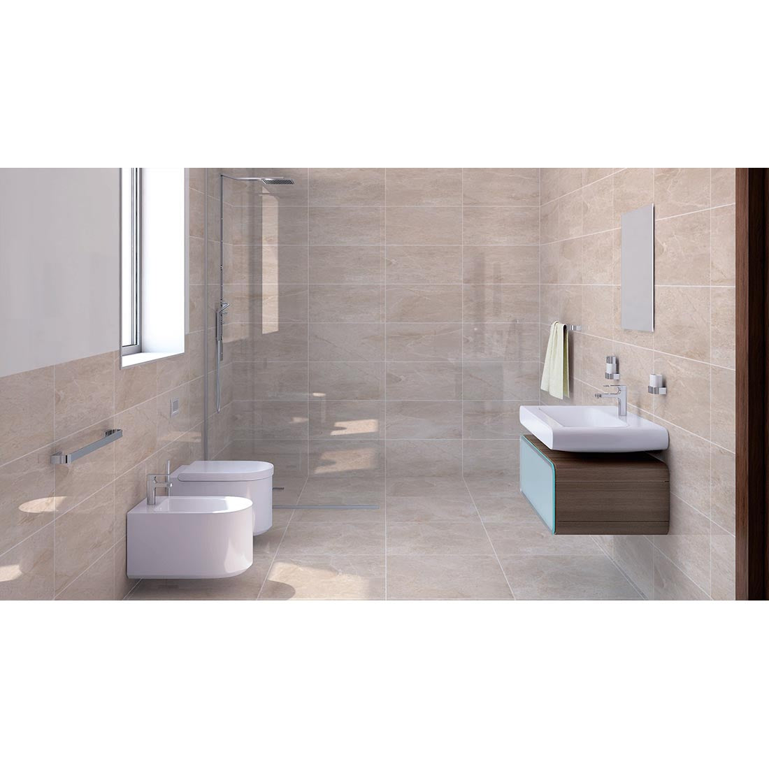 Jerico 30x60 Ivory Polished Porcelain Wall & Floor Tile