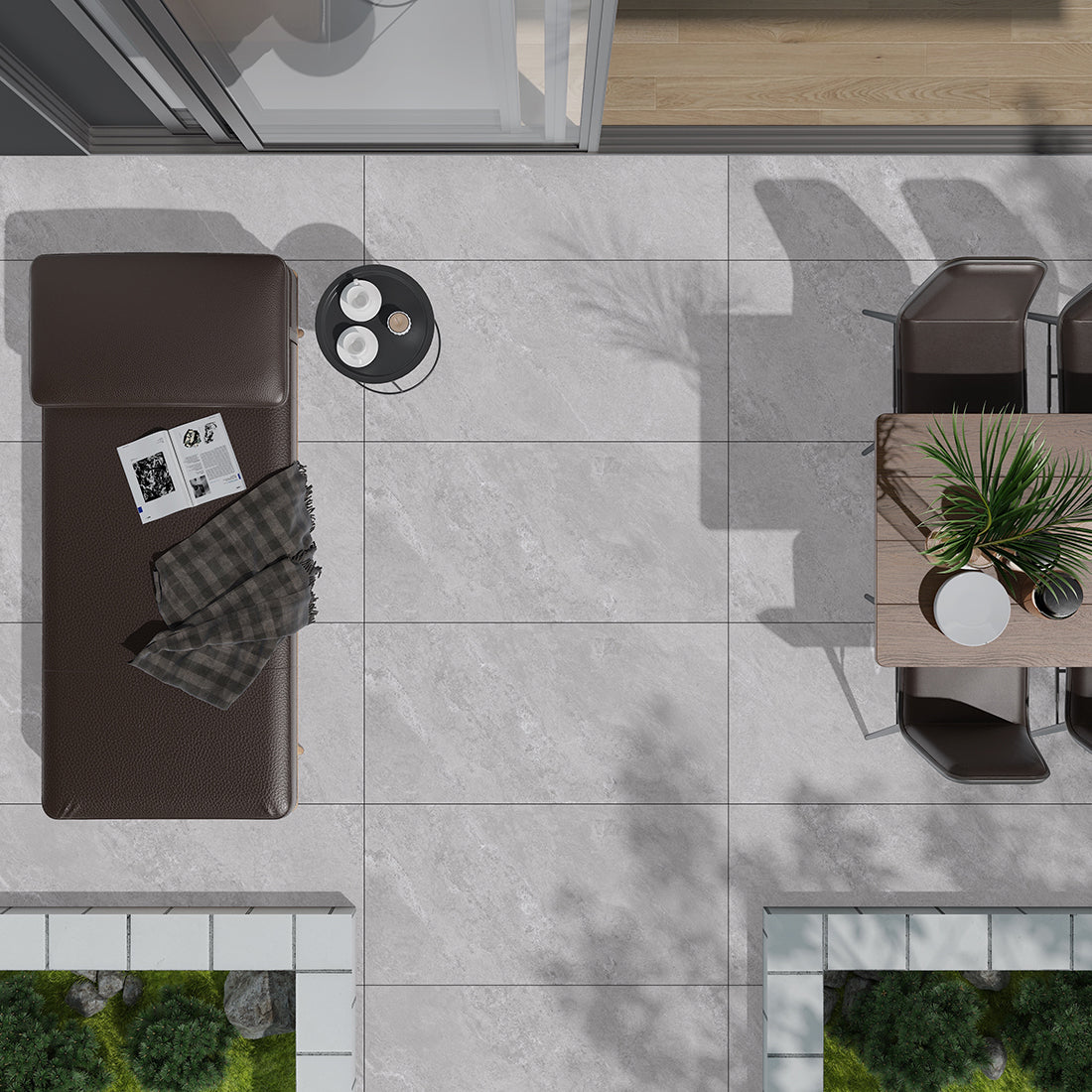 Jupiter Rock Paver 60x90x2 Pearl Matt R11 Porcelain Tile