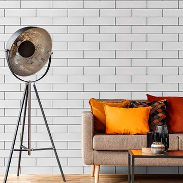 Liso 10x20 White Gloss Ceramic Tile