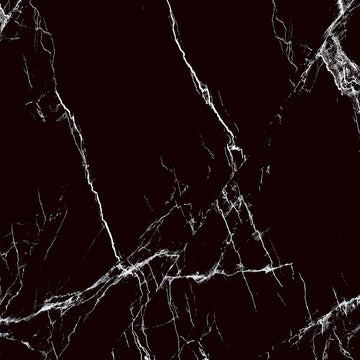 Marquina Nero 60x60 Polished Porcelain Wall & Floor Tile