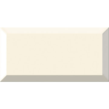 Metrotile 10x20 Crema Gloss Bevelled Ceramic Tile
