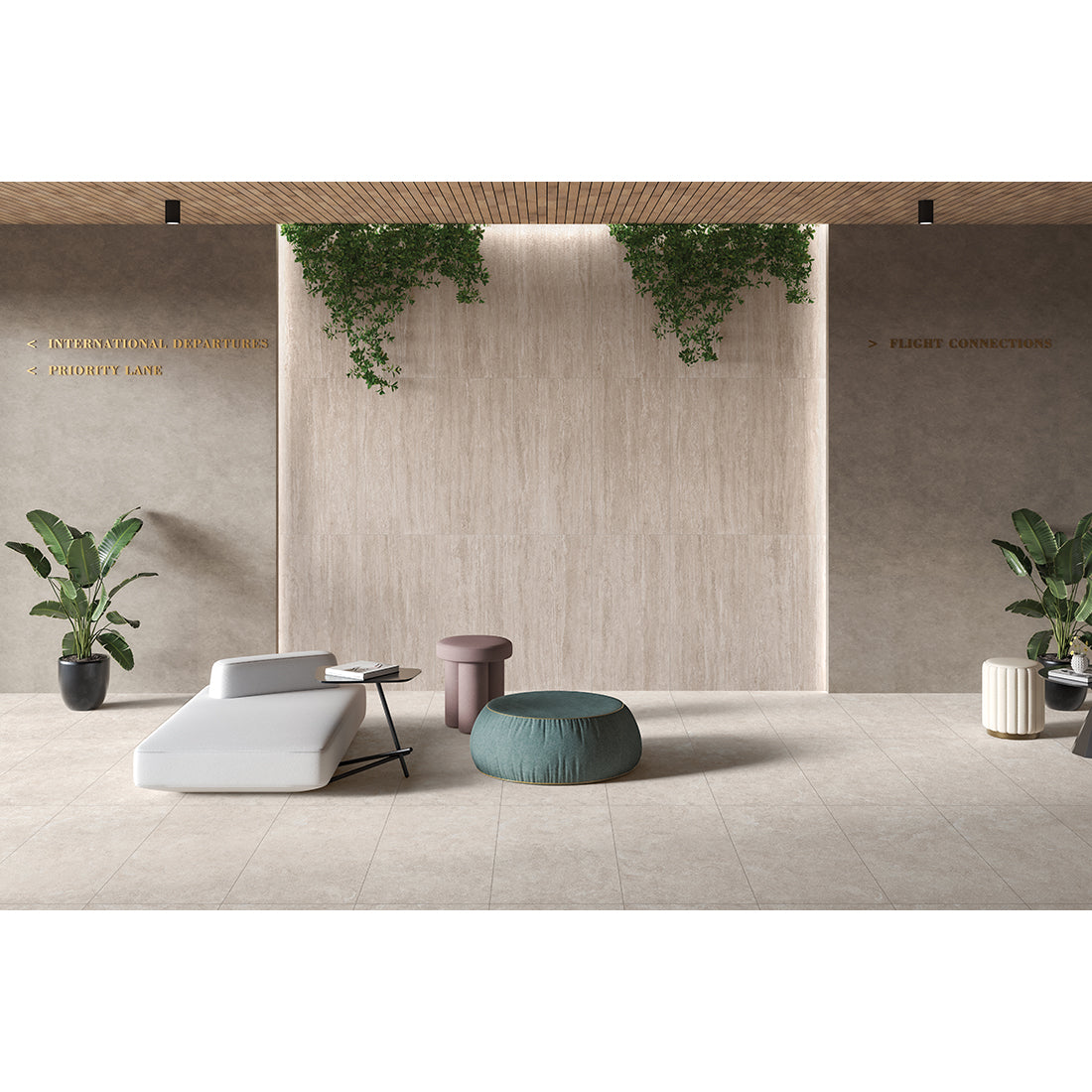 Mystical 60x120 Crema Matt Cross Cut Porcelain Tile