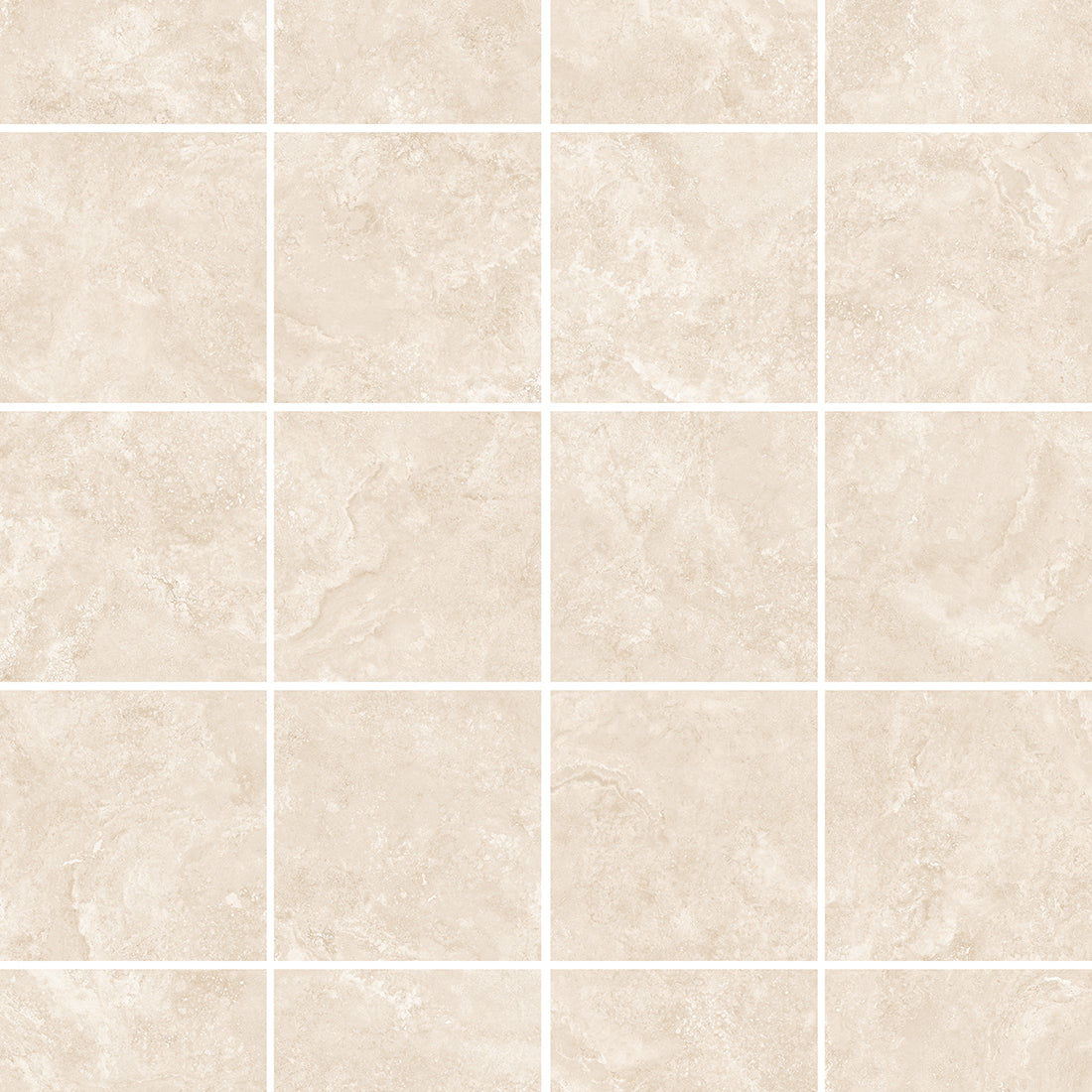Mystical Crema 60x60 Matt Cross Cut Travertine Effect Porcelain Tile